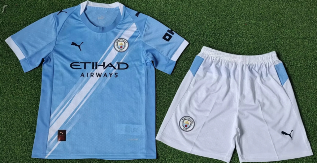 Kids Man City 25/26 Home Kit