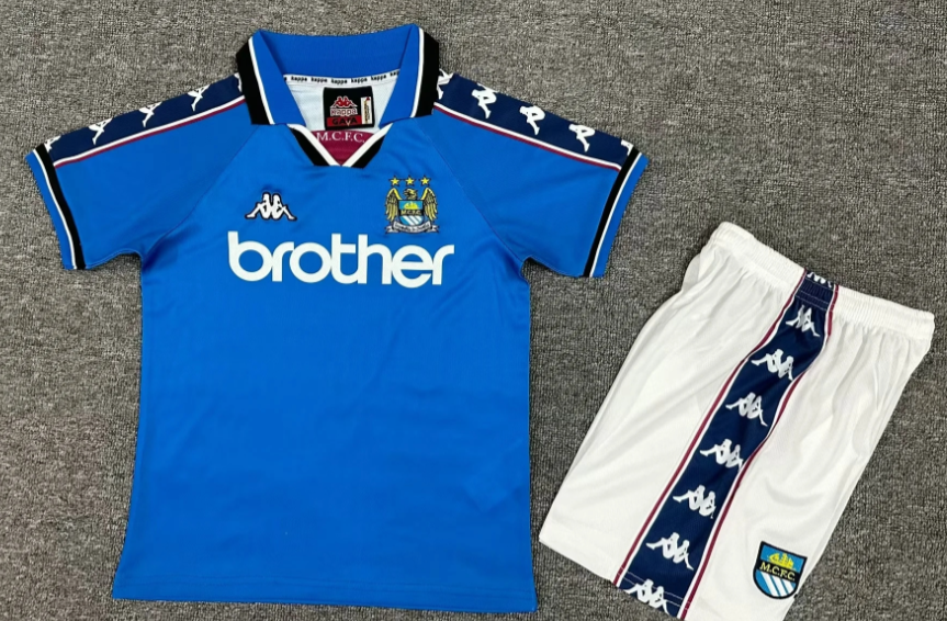 Kids Man City 97/99 Home Kit